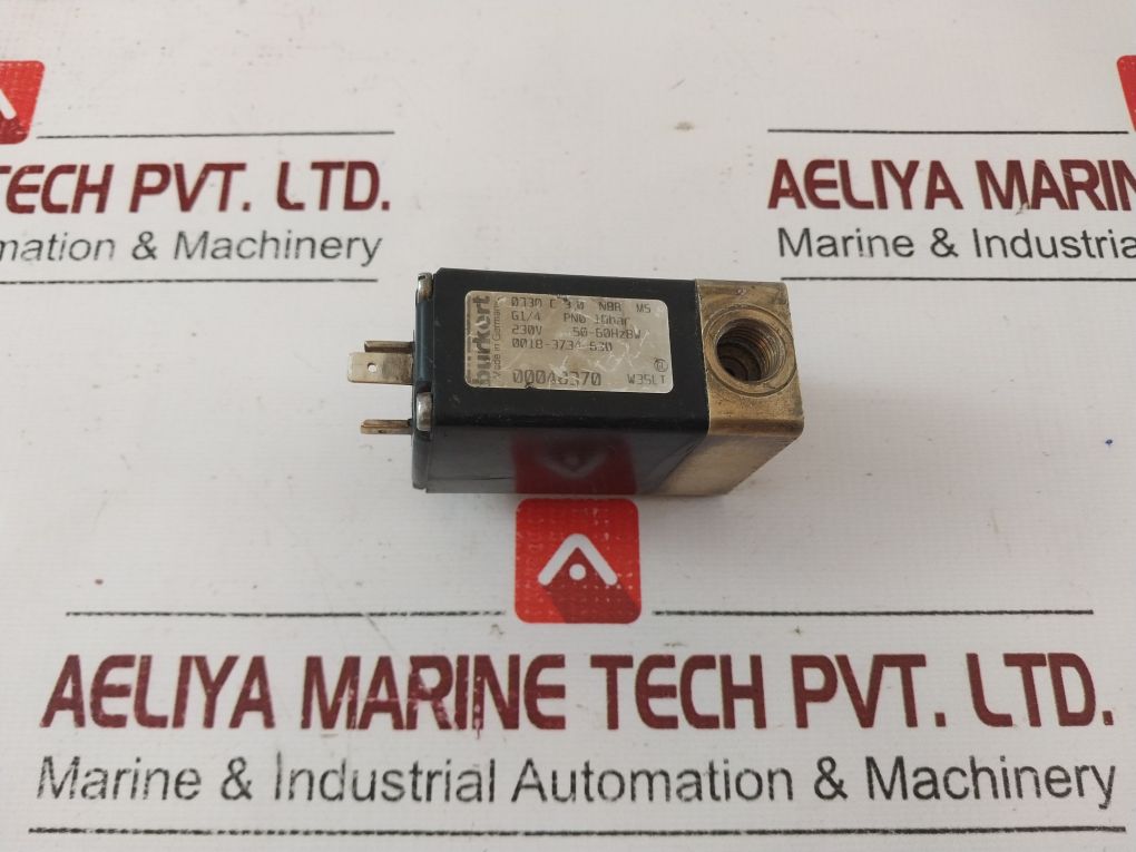 Burkert 0330 C 3,0 Nbr Ms Solenoid Valve Free Shipping