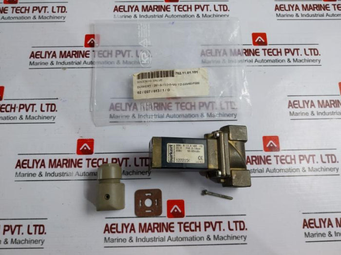 Burkert 0281 B 13,0 Nbr Ms Solenoid Valve 2-16Bar 230V 50-60Hz 8W