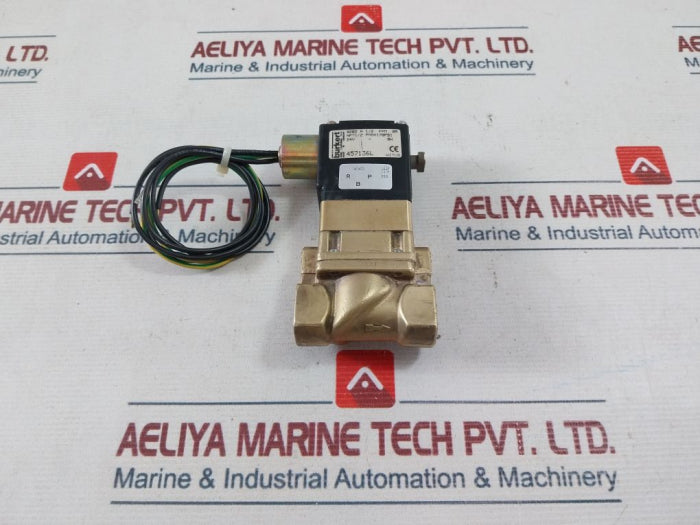Burkert 0282 A 1/2 Fpm Br Solenoid Valve (New)