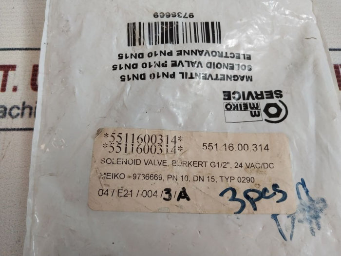 Burkert 0290 A 12,0 Nbr Va 2/2-way Solenoid Valve