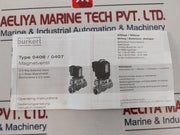 Burkert 0407 A1 Eg Br 2/2-way Solenoid Valve 230V