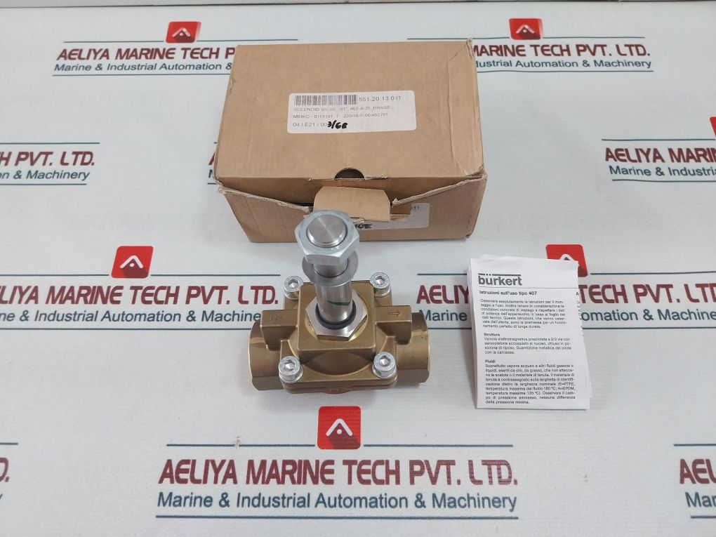 Burkert 0407 A 25,0 Eg Ms 2/2-way-solenoid Valve 0-10 Bar