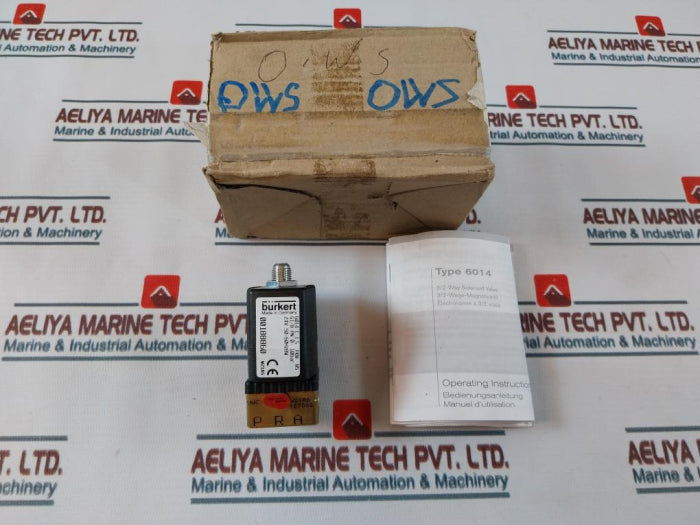 Burkert 6014 C 1,5 Fkm Ms Solenoid Valve 00188860