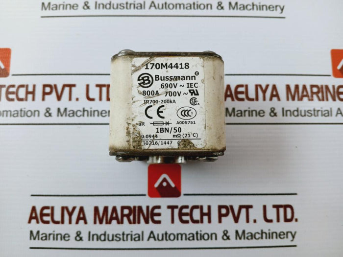Bussmann 170M4418 High Speed Square Body Fuse 800A 690V~