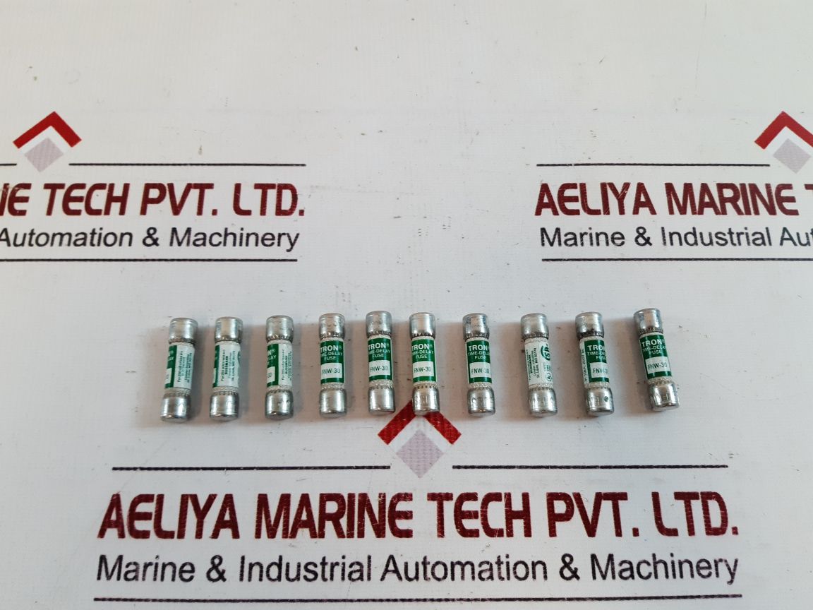 Set of 5x Bussmann fnw-30 time-delay fuse