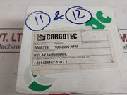 Cargotec C-mac Rr10-1-0-024-2K Tachometer Relay 0-10 Sec 1 Pole 8A/250 Vac