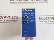 Cargotec C-mac Rr10-1-0-024-2K Tachometer Relay 0-10 Sec 1 Pole 8A/250 Vac