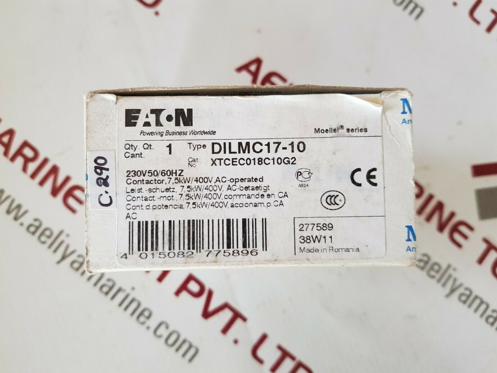 Moeller eaton dilmc17-10 contactor