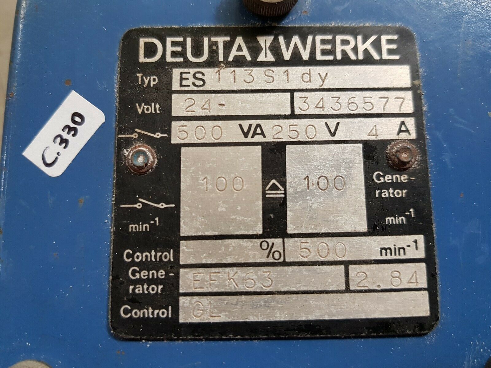 Deuta werke es113s1dy potentiometer