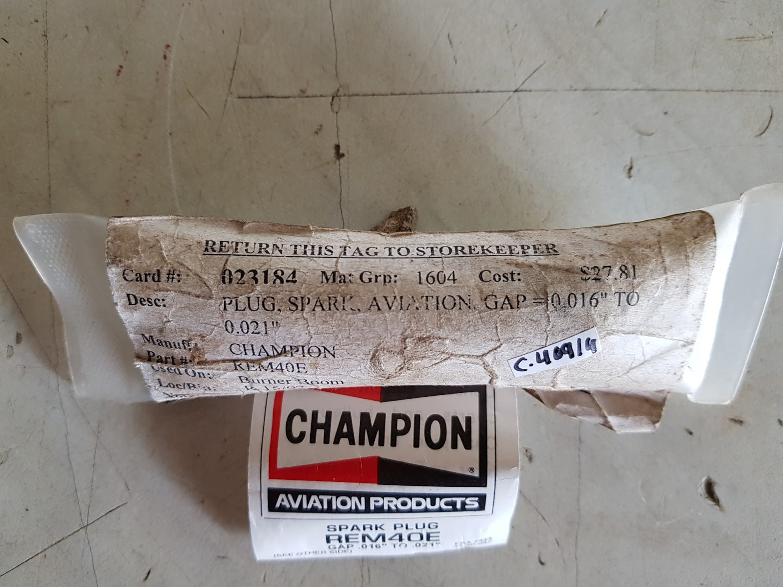 champion rem40e spark plug
