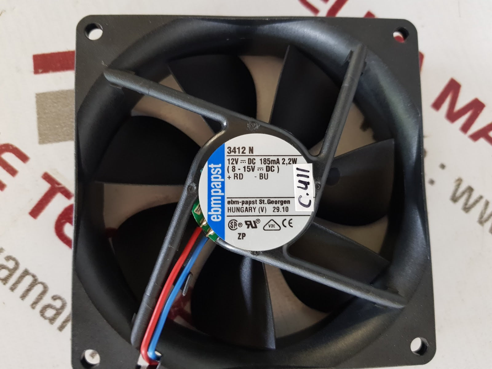 Ebm Papst 3412N Axial Fan