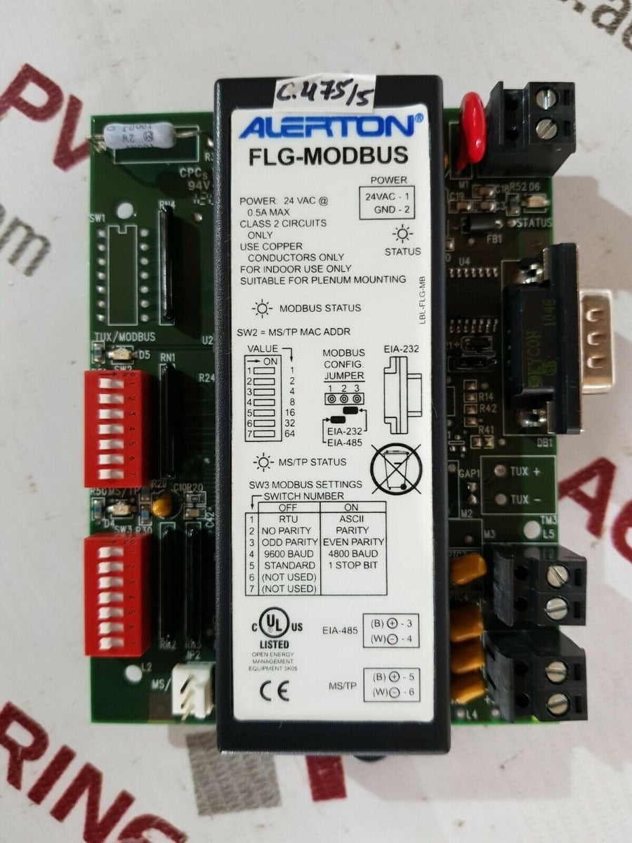 Alerton bactalk flg-modbus v1.00 logic controller