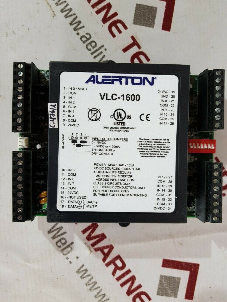 Alerton bactalk vlc-1600 input monitoring controller