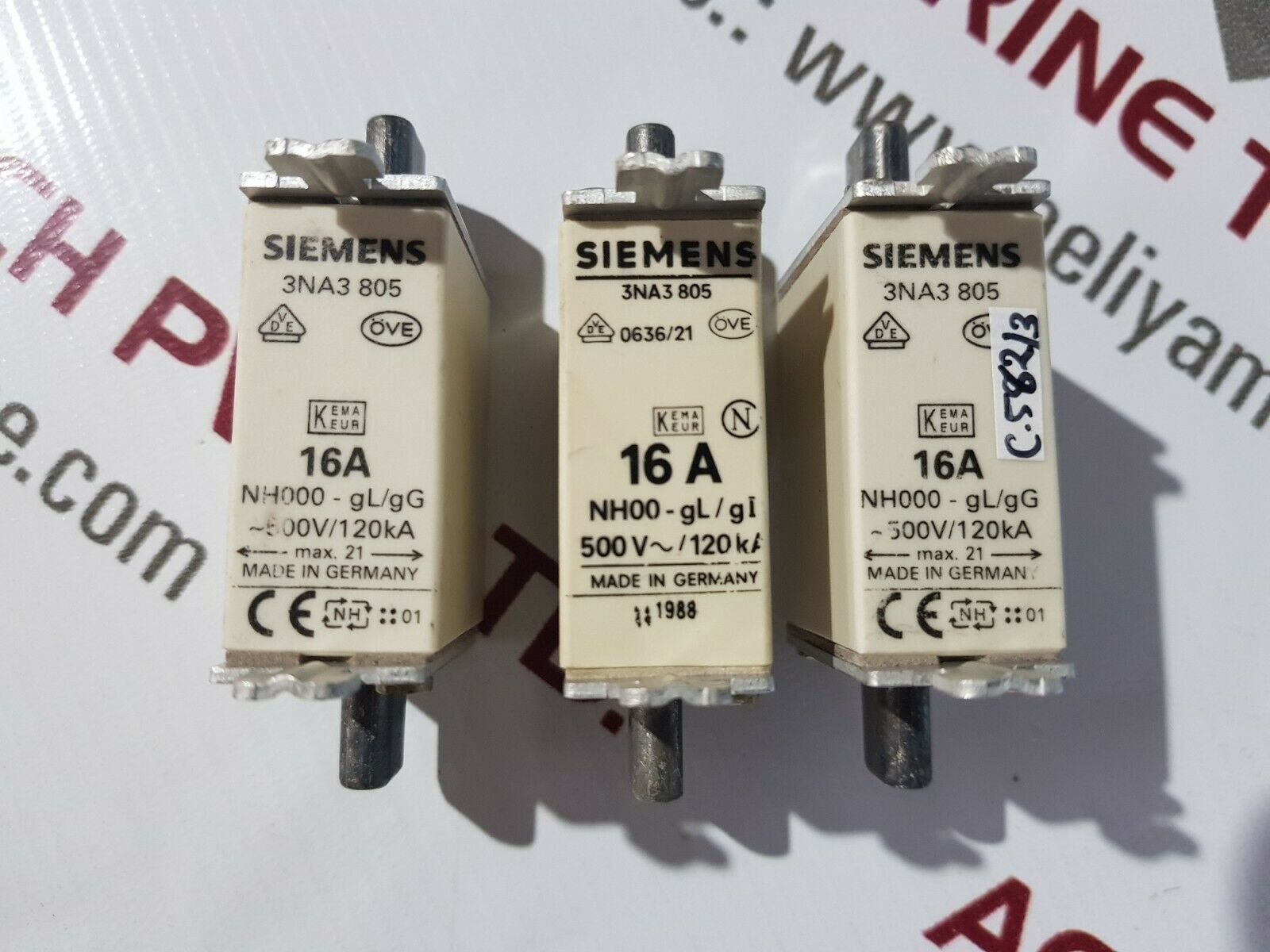 Siemens 3na3805 16a fuse