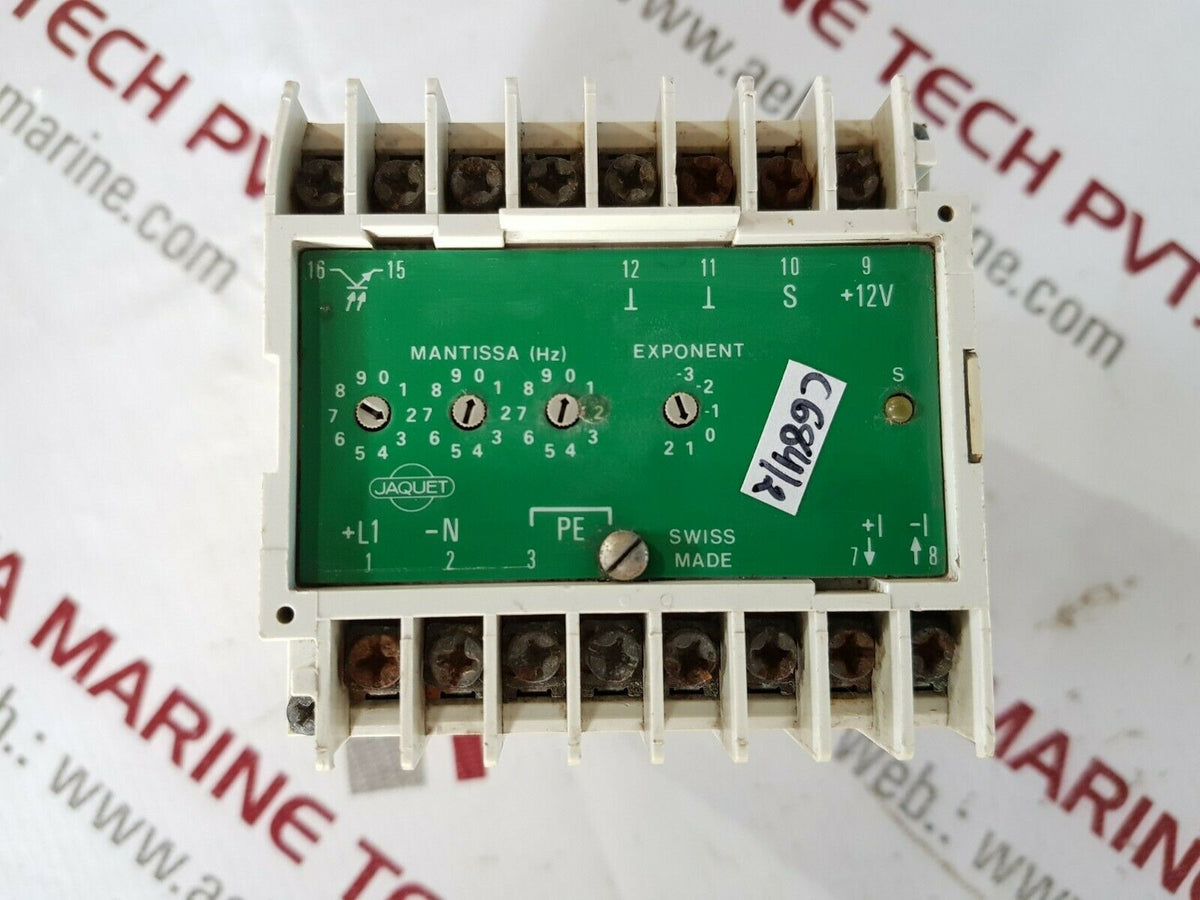 Convertitore JAQUET FTFU3124E01 – Frequenza / Corrente, Relè Di Sovravelocità, Usato Funzionante - 2