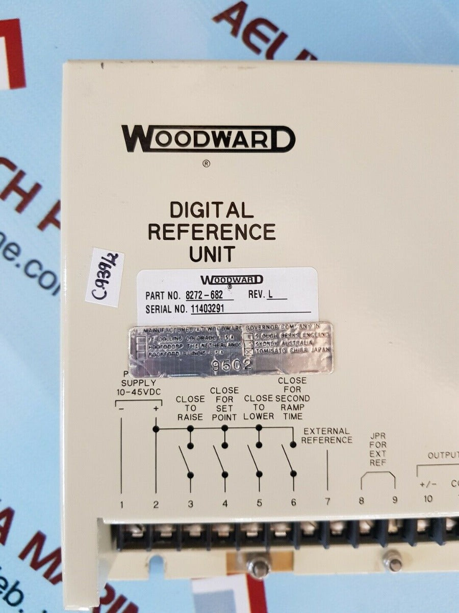 Woodward 8272-682 Rev.L Digital Reference Unit – Aeliya Marine