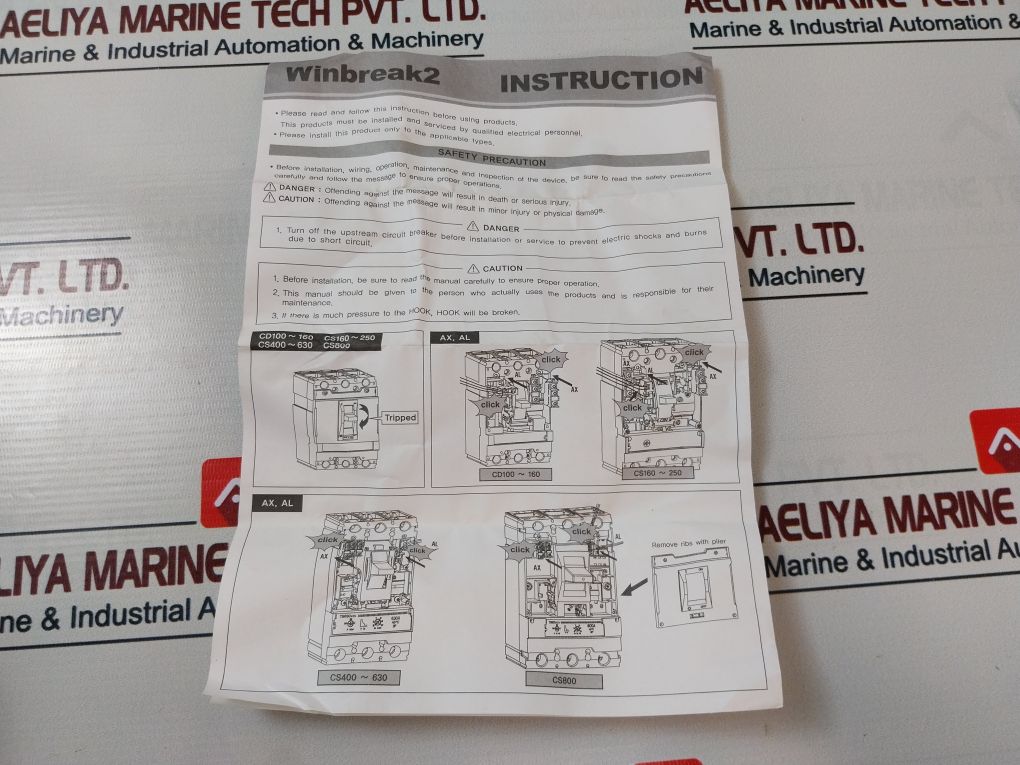 C&S Electric Al-t Alarm Switch For Winbreak2 Mccb