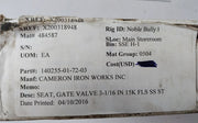 Cameron 140255-01-72-03 Seat Gate Valve Rev 02
