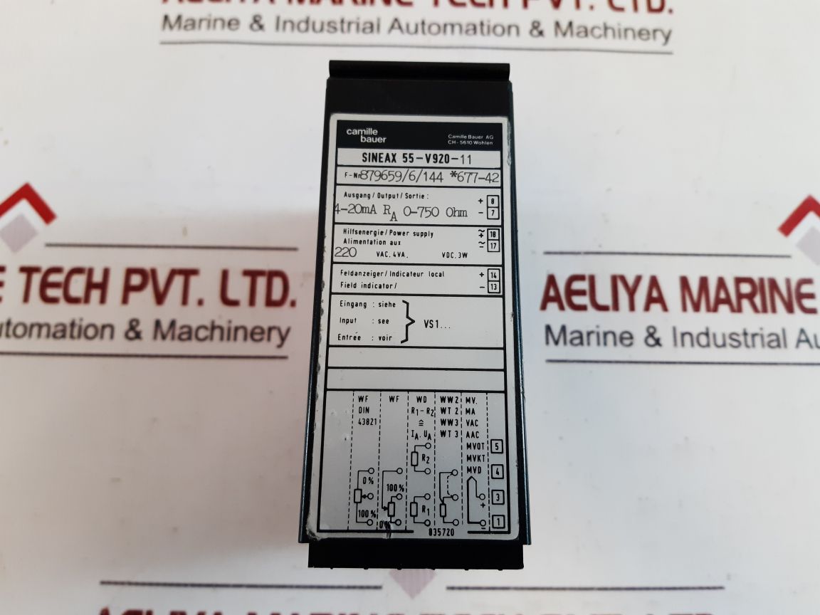 Camille bauer 55-v920-11 temperature transmitter