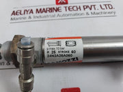 Camozzi 24N2A25A060 Cylinder Bore 25 Stroke Max Pressure 10 Bar