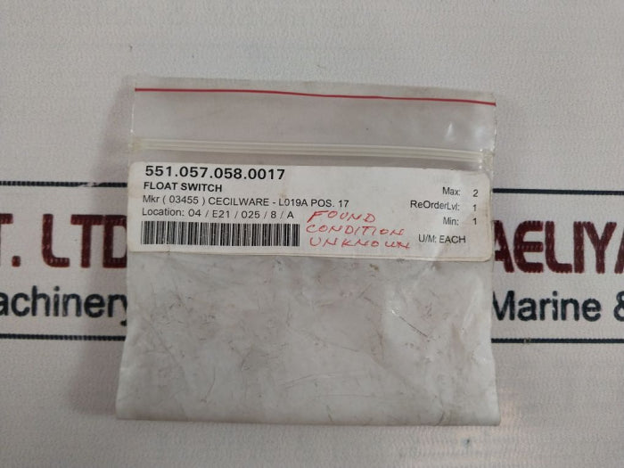 Cecilware L019A Float Switch