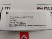 Cee Rat 2002 Time Delay Relay 6 Kv M1 Port