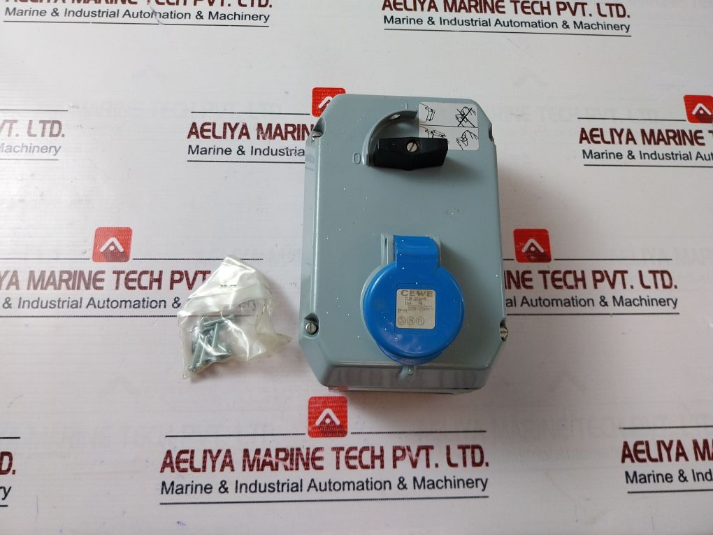 Cewe Cub 316-9 Commando Interlocked Switch Socket 220-250 Vac 16A 9H