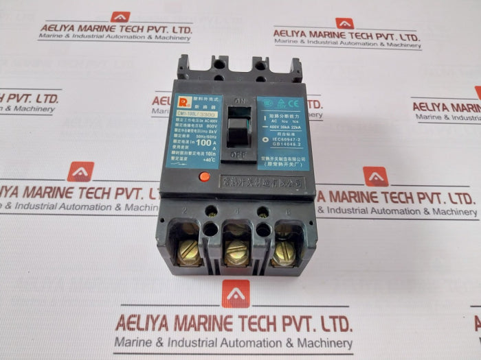 Changshu Cm1-100L/3300 Plastic Shell Type Circuit Breaker 50Hz/60Hz 10In Ui 800V