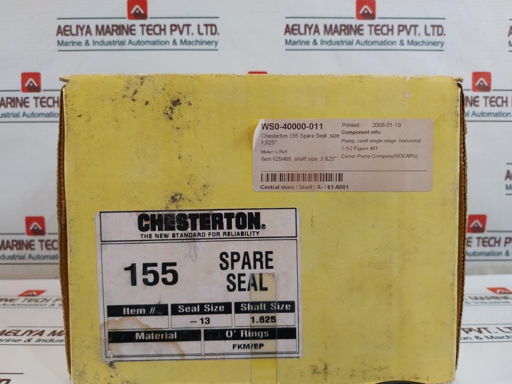 Chesterton 155 Spare Seal Kit 1.25” To 2.50” 32Mm To 60Mm