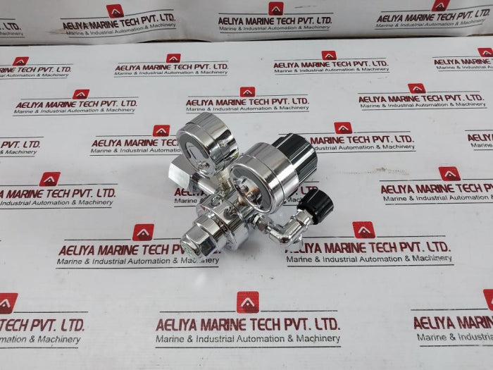 Chiyoda Seiki Bhn-3 High Select Gas Regulator Pressure Gauge 390387 0H7-000-015