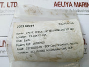 Circle Seal 2249B-2Mm Check Valve 1/4