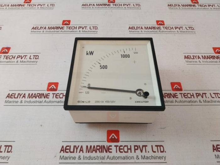 Circutor Wattmeter Wtc144A 2000/1A 450/110V 45-65 Hz 300V
