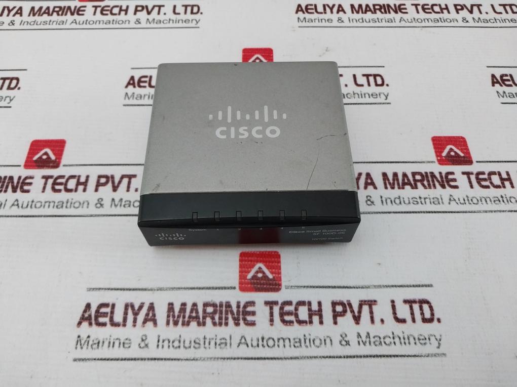 Cisco Sf 100D-05 5 Port 10/100 Switch 12Vdc