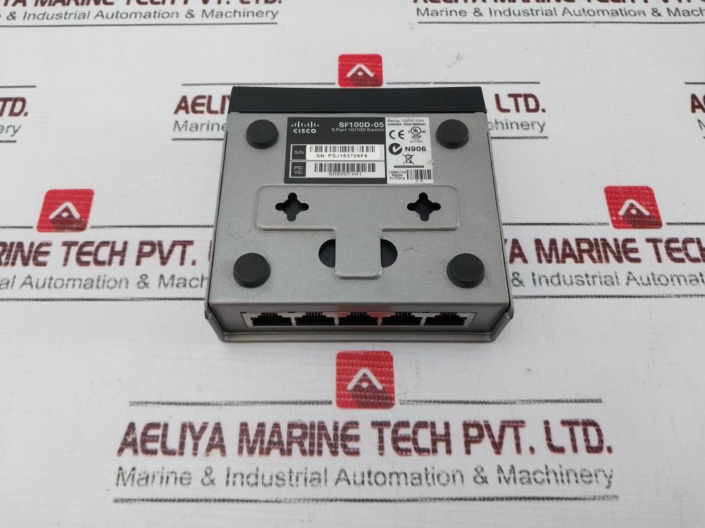Cisco Sf 100D-05 5 Port 10/100 Switch 12Vdc