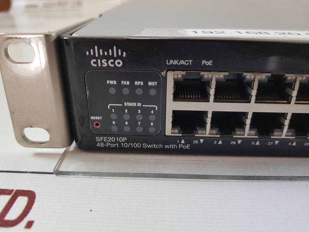 Cisco sfe2000p 24-port 10/100 ethernet switch with poe sfe2010p