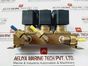 Ckd Gab312-3 Direct Acting 2 Port Solenoid Valve, Manifold And Actuator