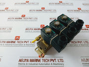 Ckd Gab312-3 Direct Acting 2 Port Solenoid Valve, Manifold And Actuator