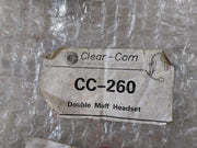 Clear-com Cc-260 Double Muff Intercom Headset