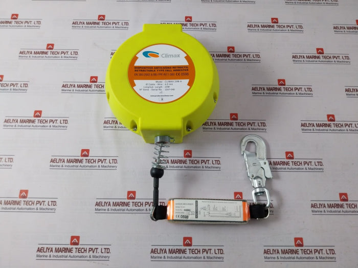 Climax 20M-a Fall Arrester Stopper Retractable Steel 20M Cable With Snap Hook