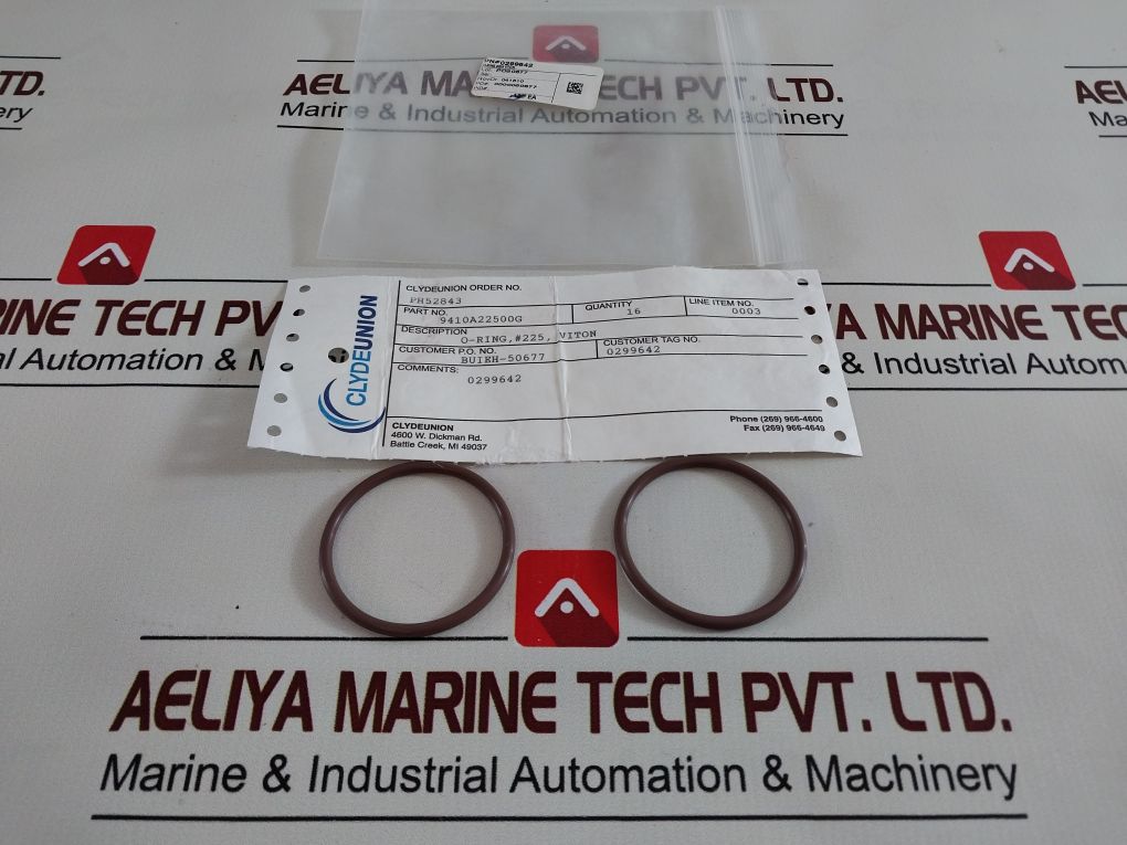 Lot Of 8X Clyde Union Ph52843 O-ring 0299642