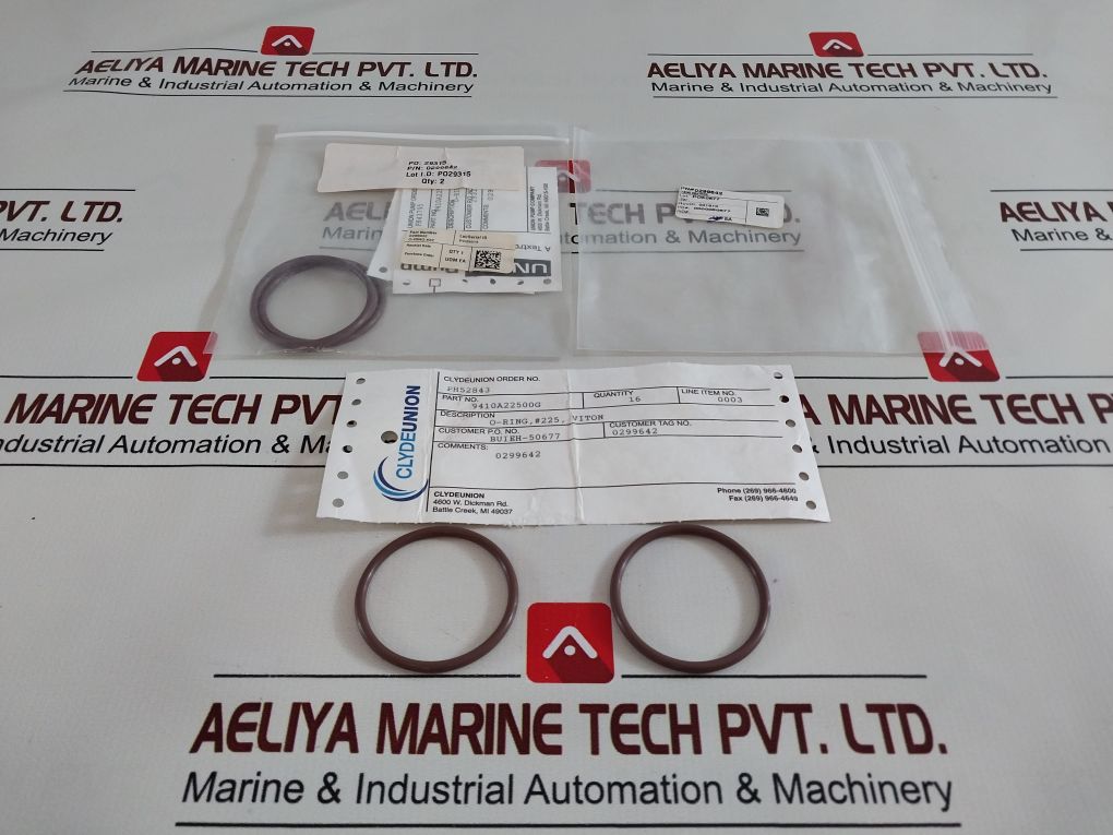 Lot Of 8X Clyde Union Ph52843 O-ring 0299642