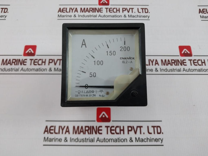 Cnknick 6L2-a Pointer Ac Analog Ammeter 0-200A 200/5 Gb/T7676-98 311