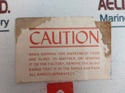 Columbia Electric Tong-test Ammeter Set