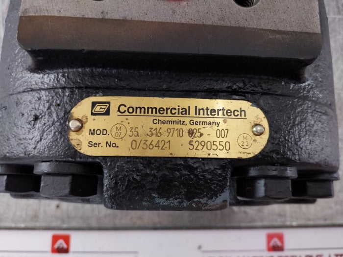 Commercial Intertech 35.316 9710 025007 Hydraulic Pump 316 5030 002