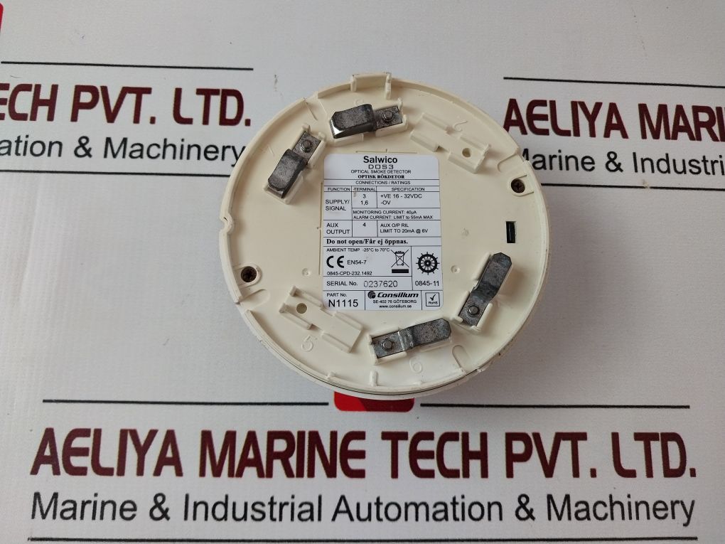 Consilium Dos3 Optical Smoke Detector N1115 Free Shipping