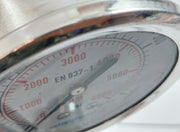 Control Process 0-400 Bar Pressure Gauge 0-6000 Psi En 837-1