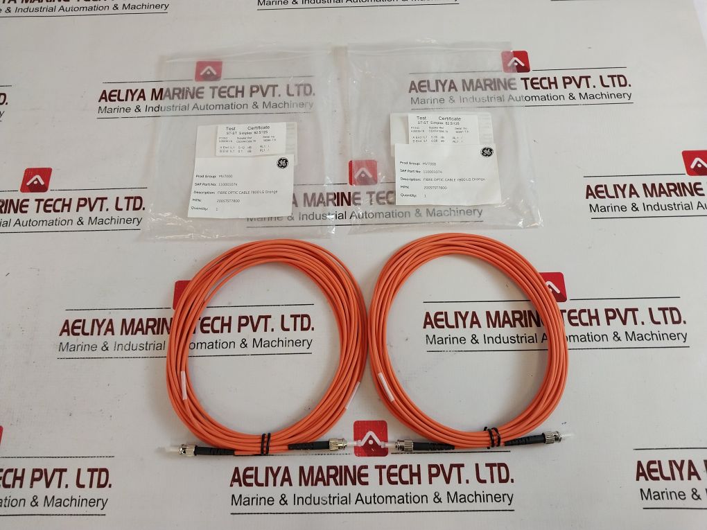 General Electric Fibre Optic 7800 Mm Orange Cable St-st Simplex 62.5/125