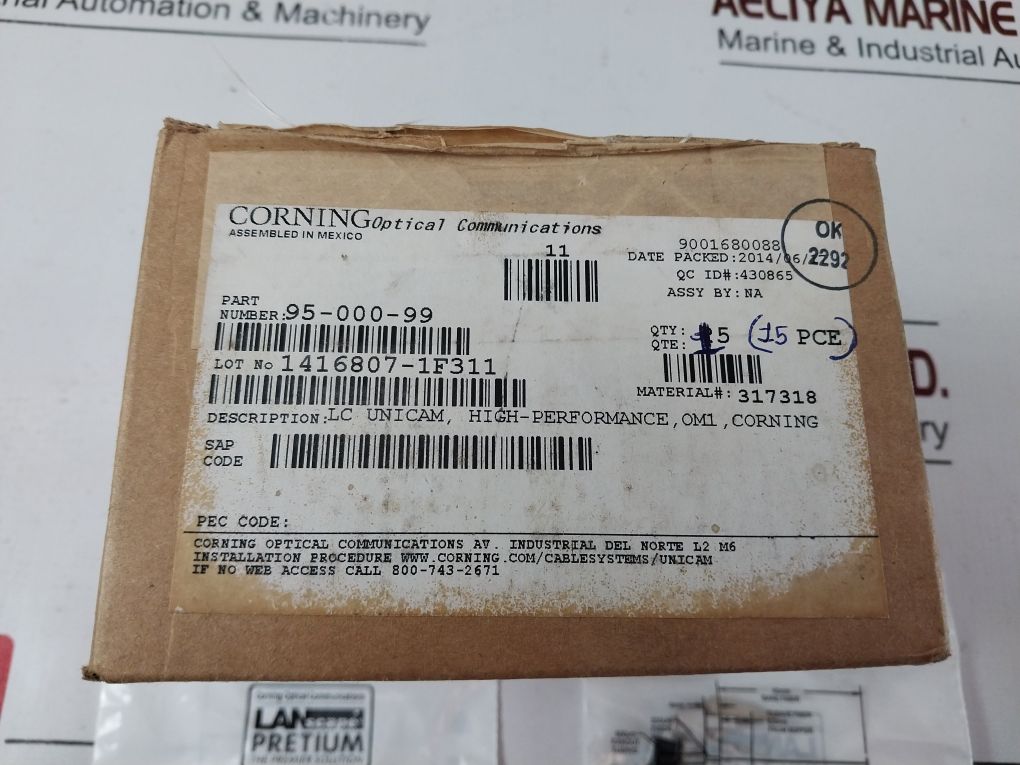 Corning 95-000-99 Lc Unicam High-performance Om1 Connector