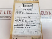 Crompton 252-pbbg Motor Protection Relay 5A 220V 50Hz