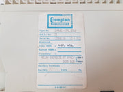 Crompton 256-pldw Protector Trip Relay 440V 60Hz